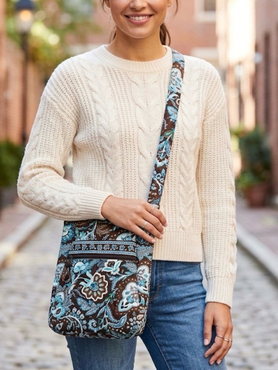 Vera Bradley Handbags - Vera  Bradley Floral Patterned Crossbody Bag